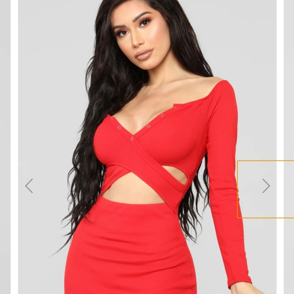 Fashion Nova Off-Shoulder Dress❤❤